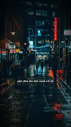 phố đêm lên đèn xanh