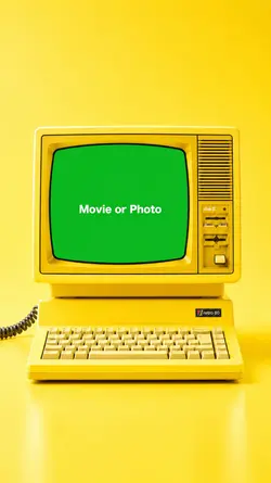レトロPC テンプレート(yellow)