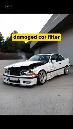 damaged car filter