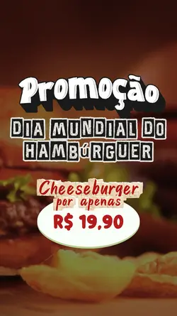 Promoção hambúrguer🍔