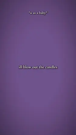 blow out the candles