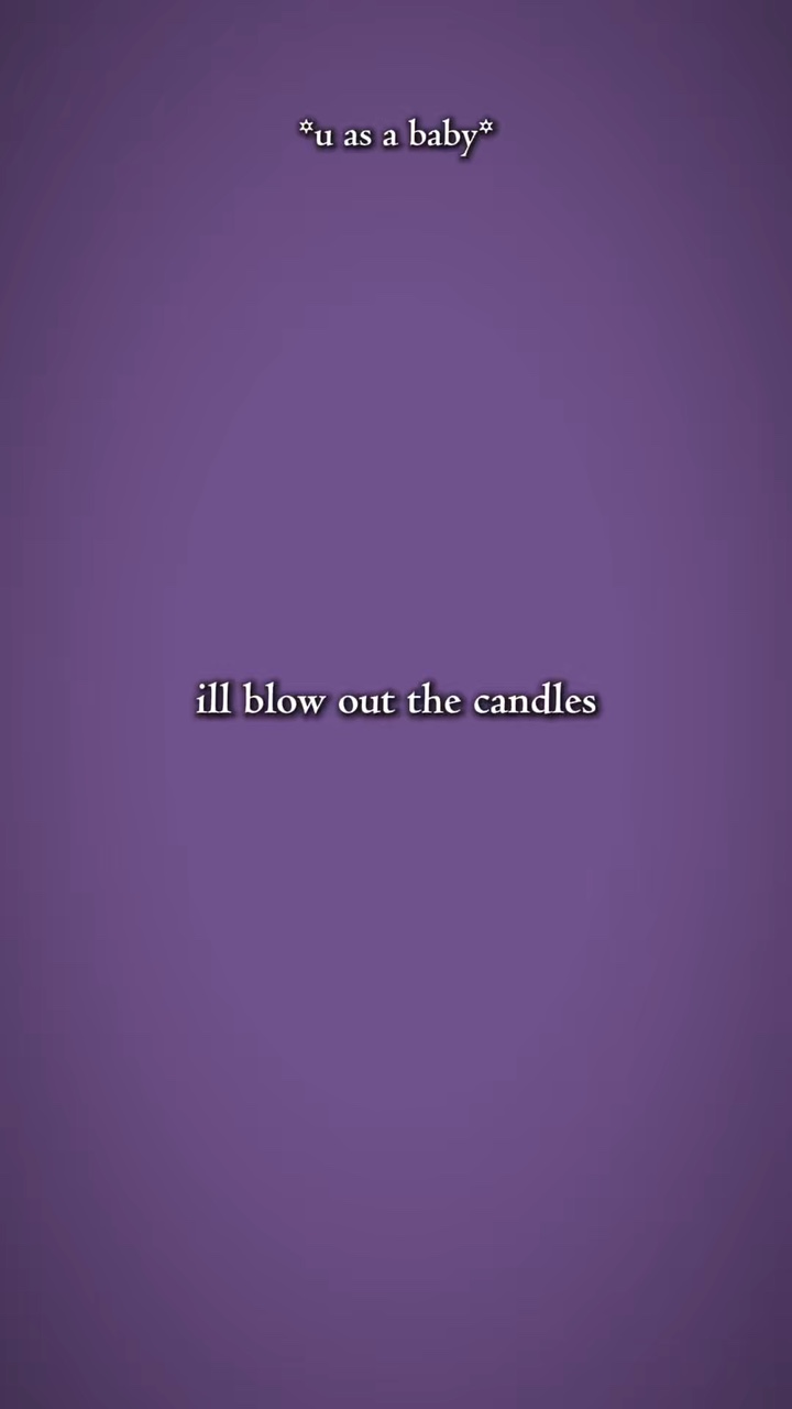 blow out the candles