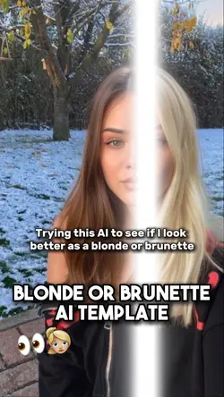 Brunette or blonde👀