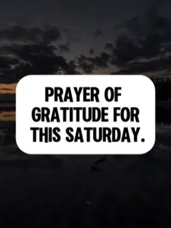 PRAYER OF GRATITUDE 
