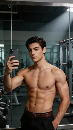 Gym selfie ai