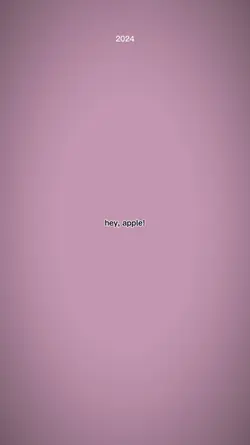 hey, apple