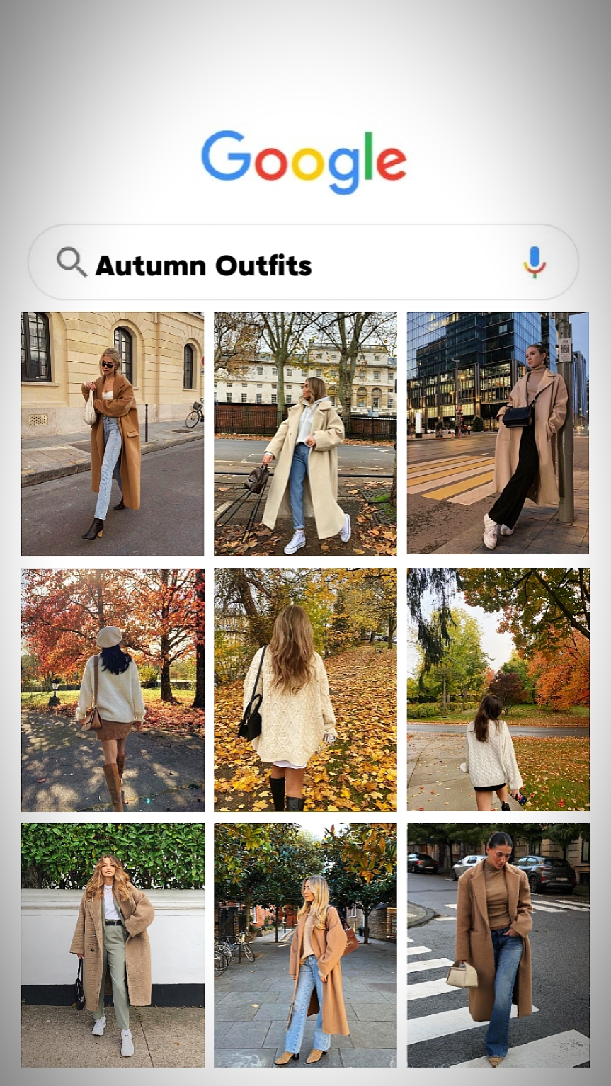 Roupas de outono