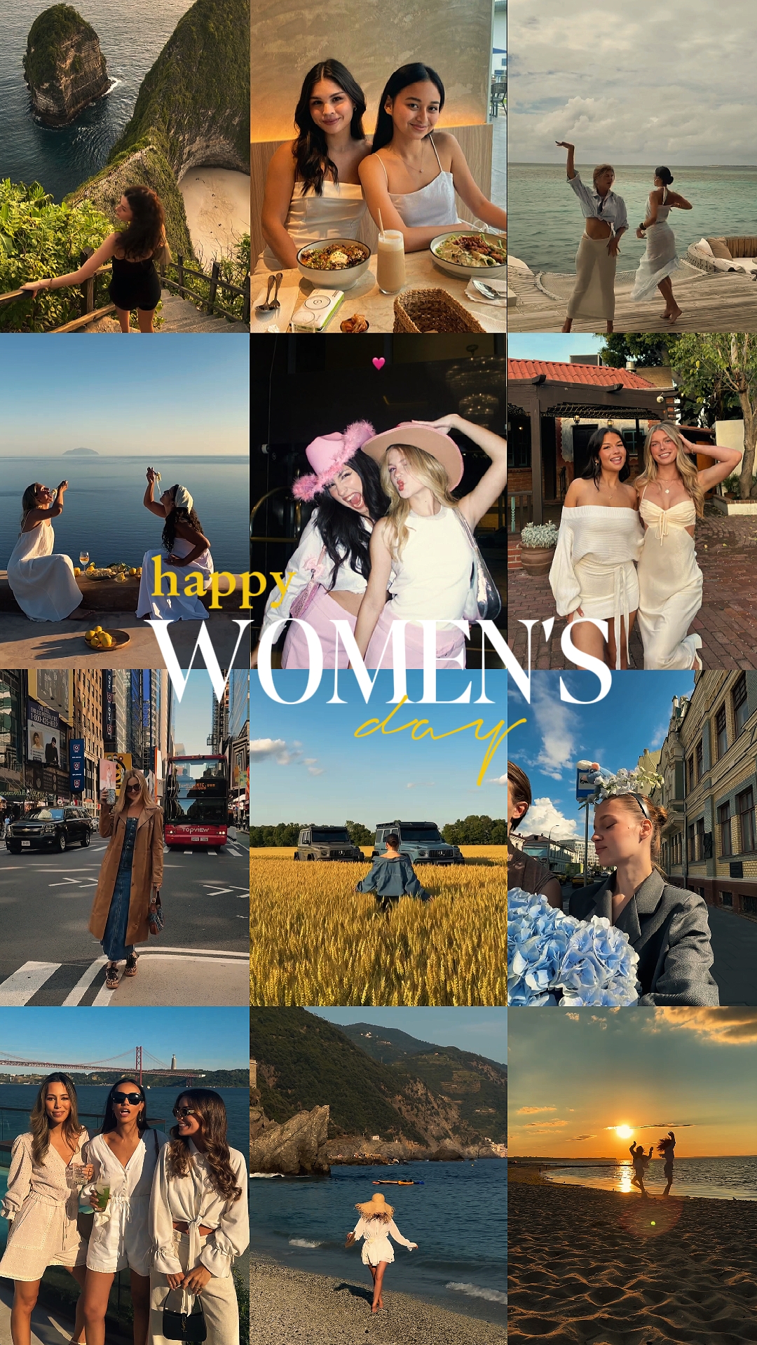 Feliz dia das mulheres