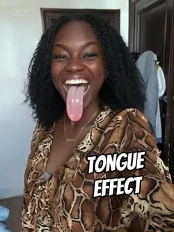 tongue effect filter