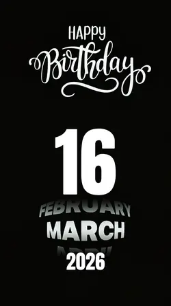 hbd 16 MARCH 2026