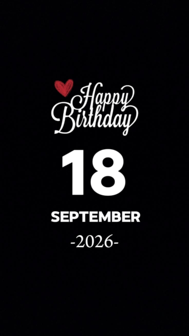 BIRTHDAY 18 SEPTEMBE