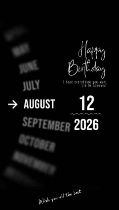 BDAY SON 12 AUGUST 
