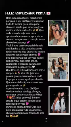 Parabéns prima 