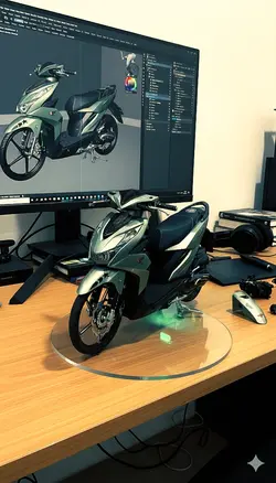 Miniatur motor viral