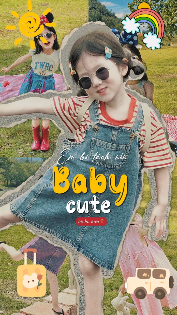 Tách nền em bé cute 