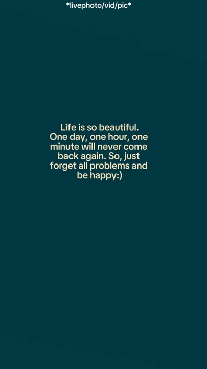 Life is so beautiful