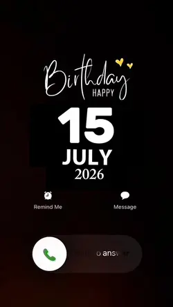Hbd 15 July 2026