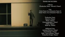 END CREDITS FILM 