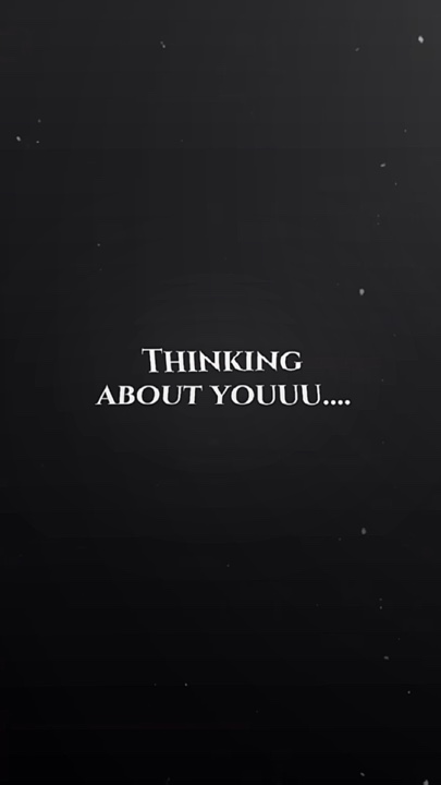 Thinking about u