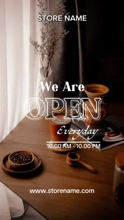 WE ARE OPEN