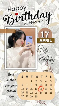 17 APRIL HBD 2025