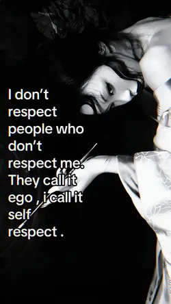 i don't respect peop