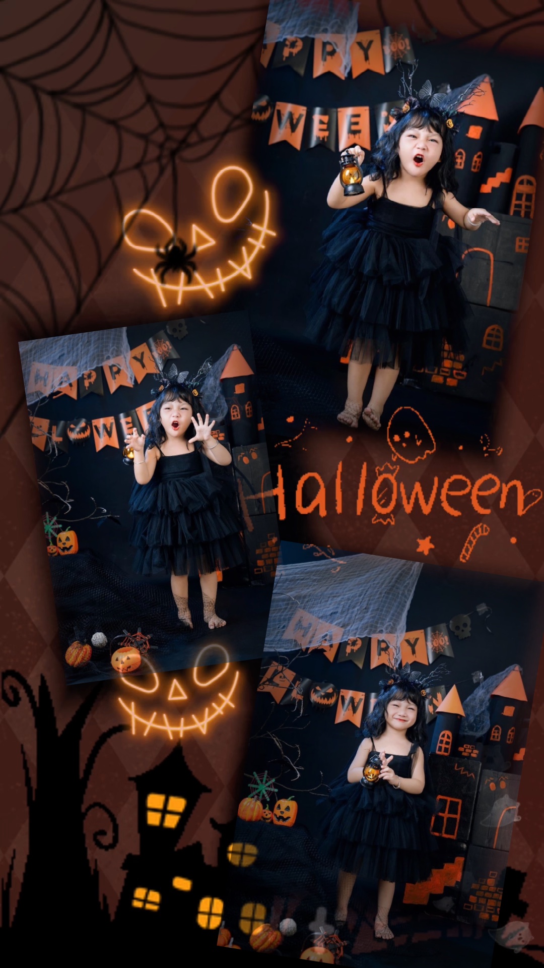 Mẫu 3 ảnh Halloween 