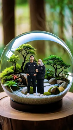 miniatur dalam kaca