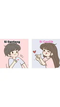 si ganteng x cantik