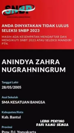 Gagal SNBP