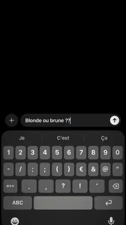 blonde ou brune ??