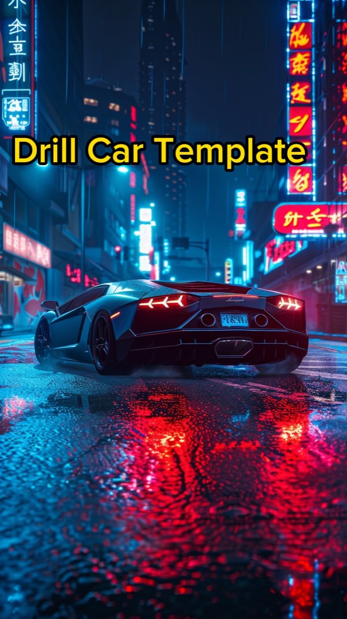 Drill car template 
