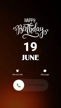 BIRTHDAY 19 JUNE