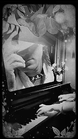 Black and white pian