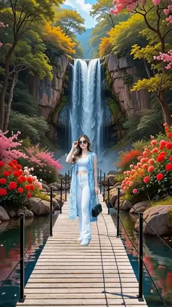 waterfall view