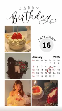 16 JANUARY BIRTHDAY