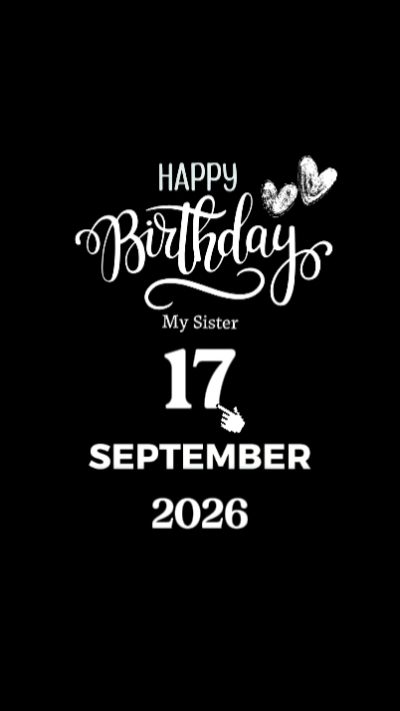 HBD Sister 17 Sept