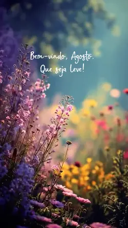 Bem-vindo, agosto! 