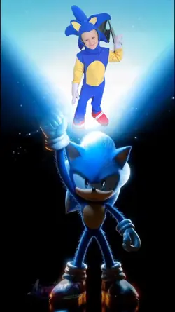 Foto com Sonic