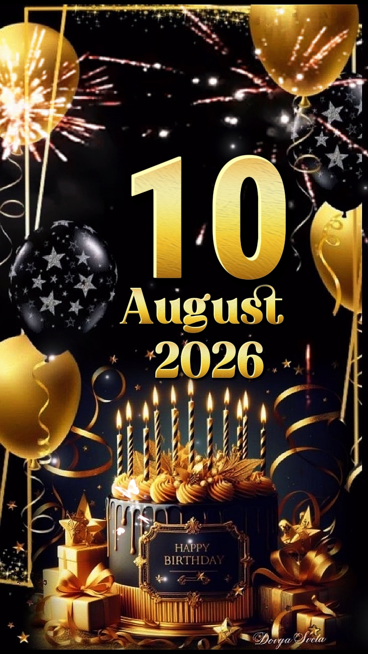 HBD 10 de agosto de 2026