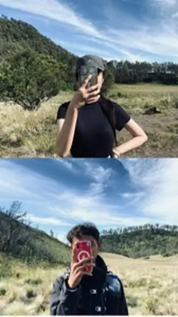 estetik foto berdua