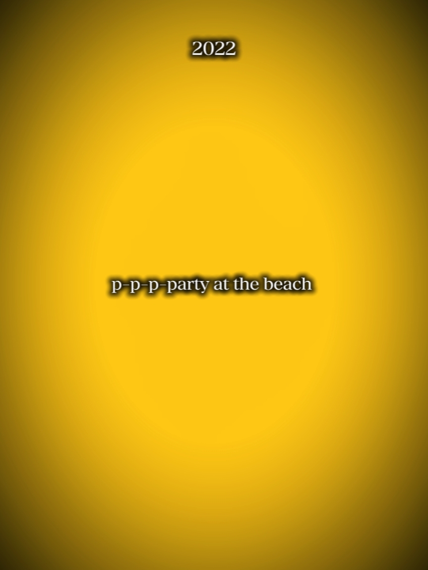 party at the beach 