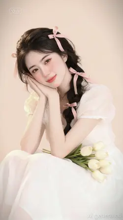 Váy Trắng_Hoa Tulip 