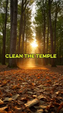 Clean the temple 