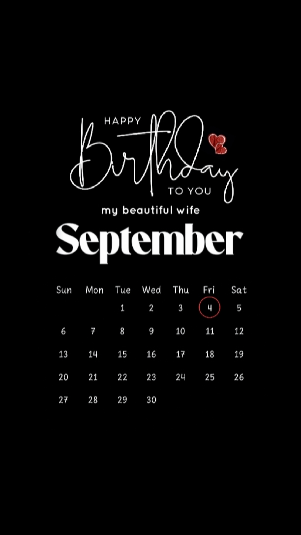 HBD WIFE 04 SEPTEMBE