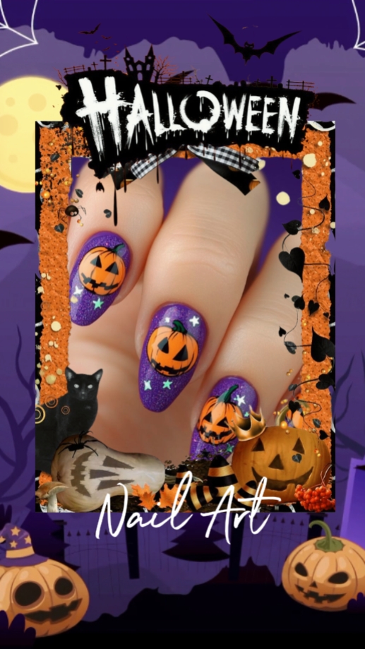 Diseño de uñas espeluznante