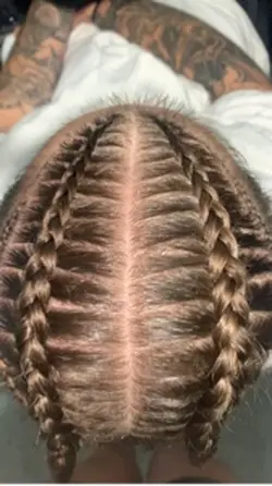 Straight back braids