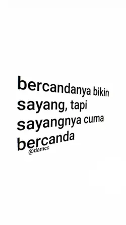 bercandany bikin syg