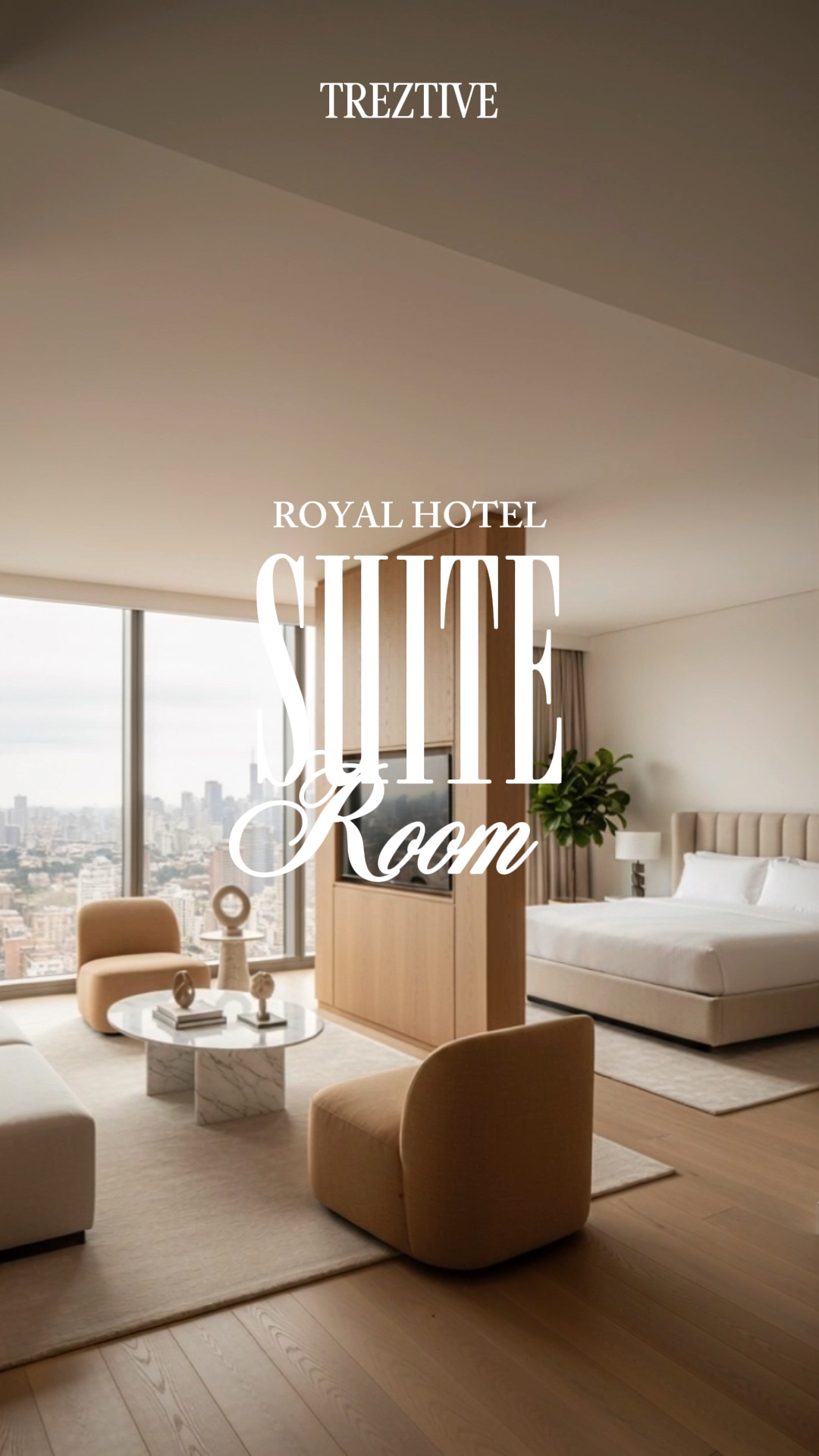 Tour do quarto do hotel