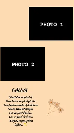 Oğlunuz için Şablon 